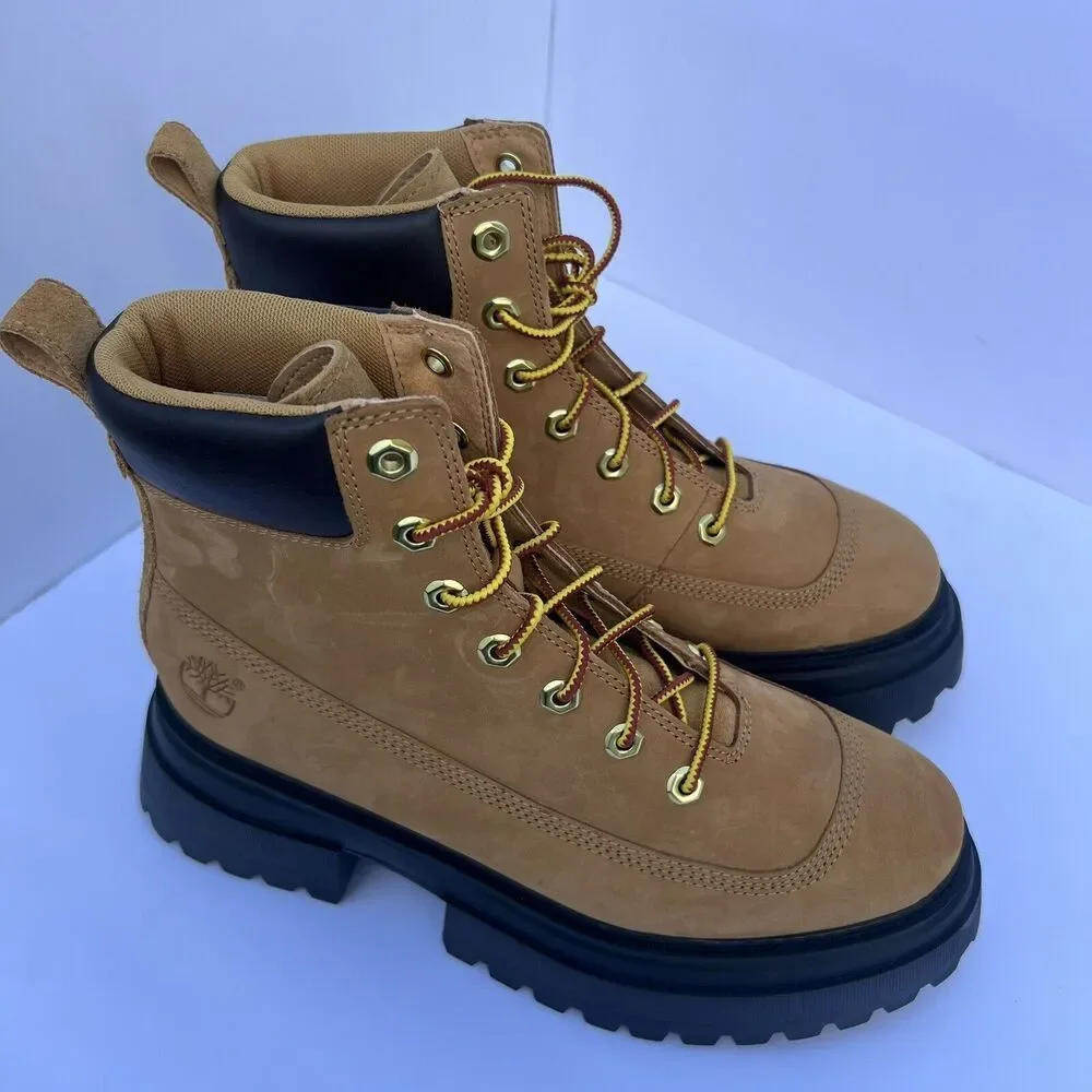 Timberland Sky Boots Women's 6" Lace Up Waterproof Ankle Boots Arch Support 8.5 - Picture 1 of 16
